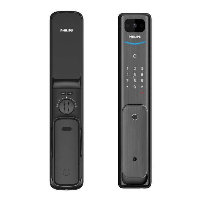 Khóa cửa thông minh vân tay cao cấp Philips Alpha-V-5HWS Khóa cửa thông minh vân tay cao cấp Philips Alpha-V-5HWS