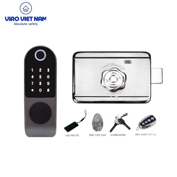 Khóa Cửa Điện Tử Viro VR-1200C Khóa Cửa Điện Tử Viro VR-1200C