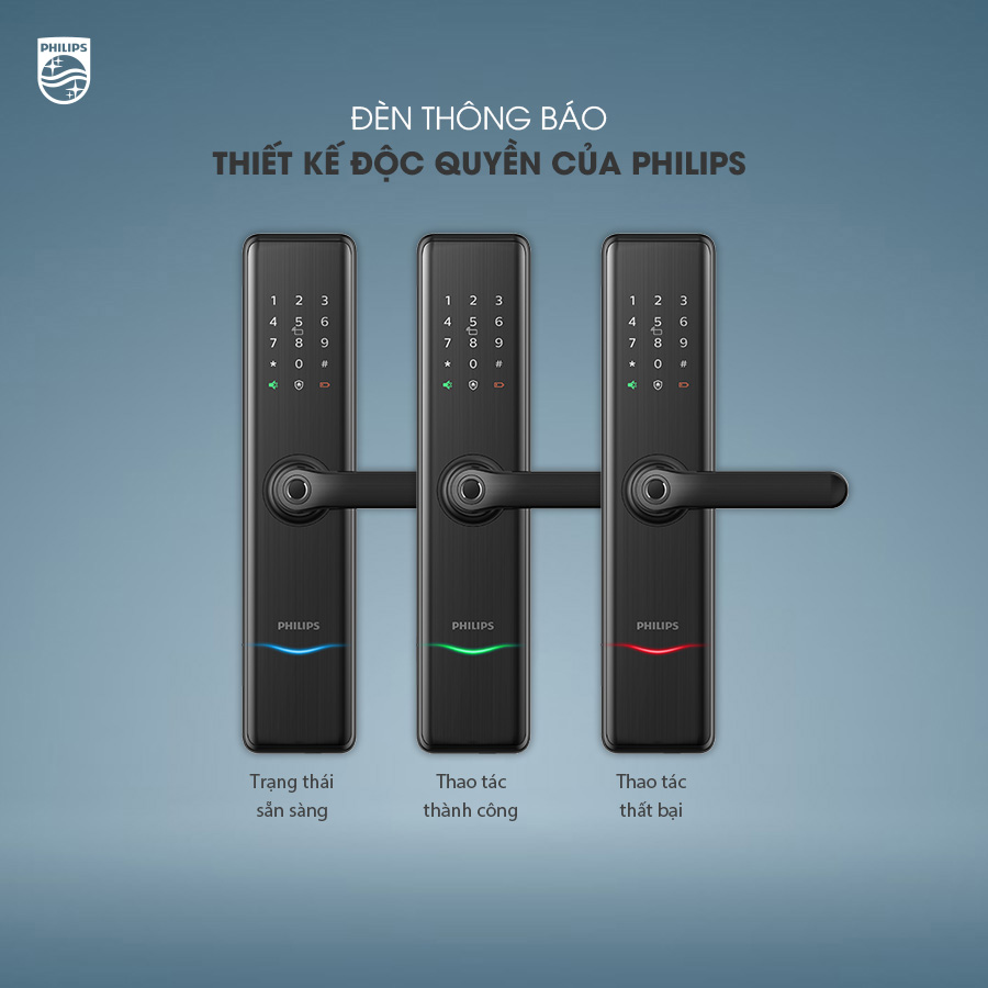 Khóa Vân Tay Tay Gạt Philips 7300 Khóa Vân Tay Tay Gạt Philips 7300