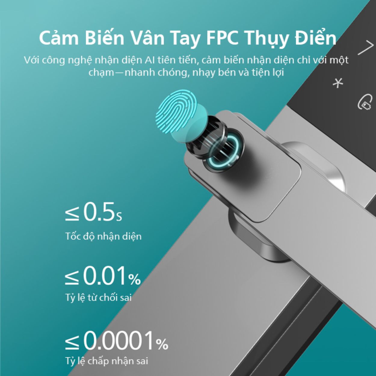 Khóa cửa vân tay Philips DDL615 5HBS Khóa cửa vân tay Philips DDL615 5HBS